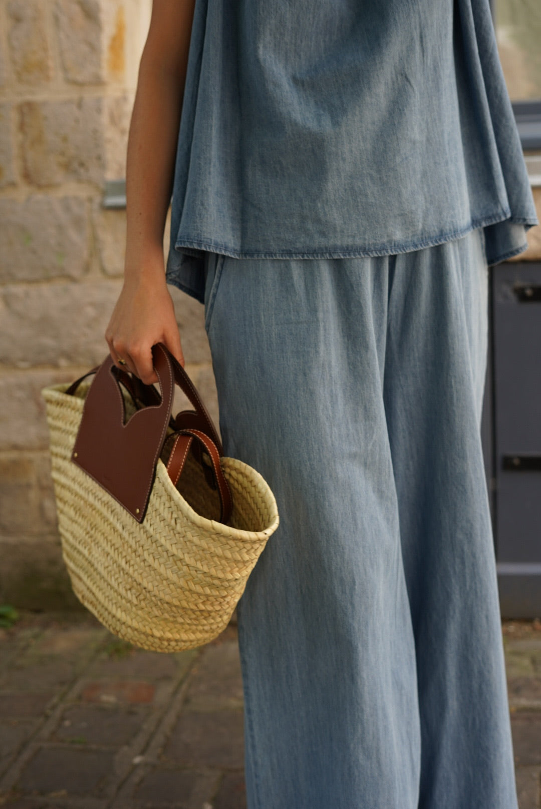 Pantalon Théophile denim clair