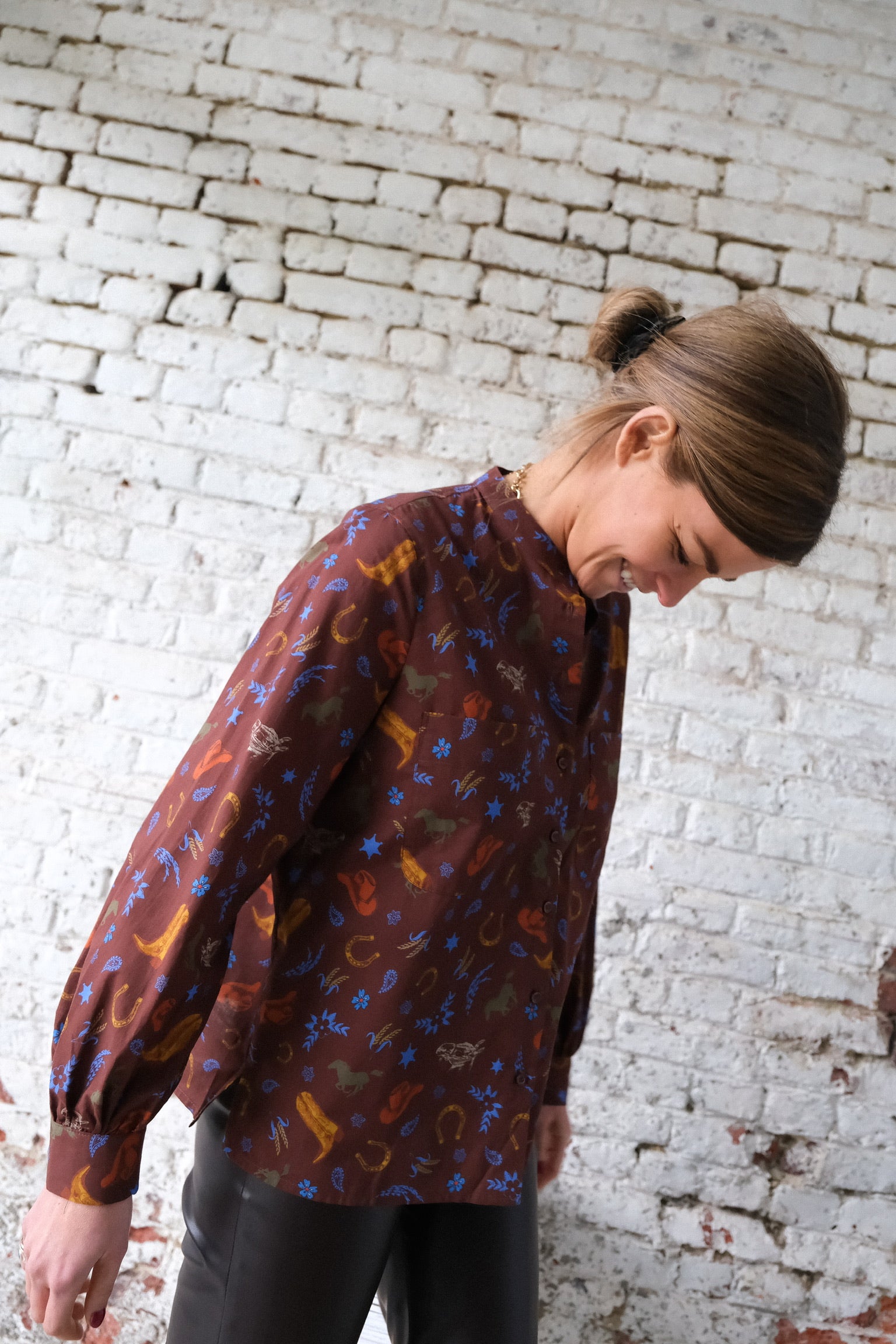 Chemise MARIA cowboy marron