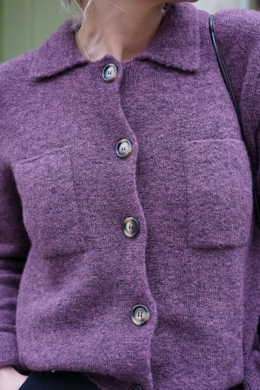 Gilet Alexandre prune