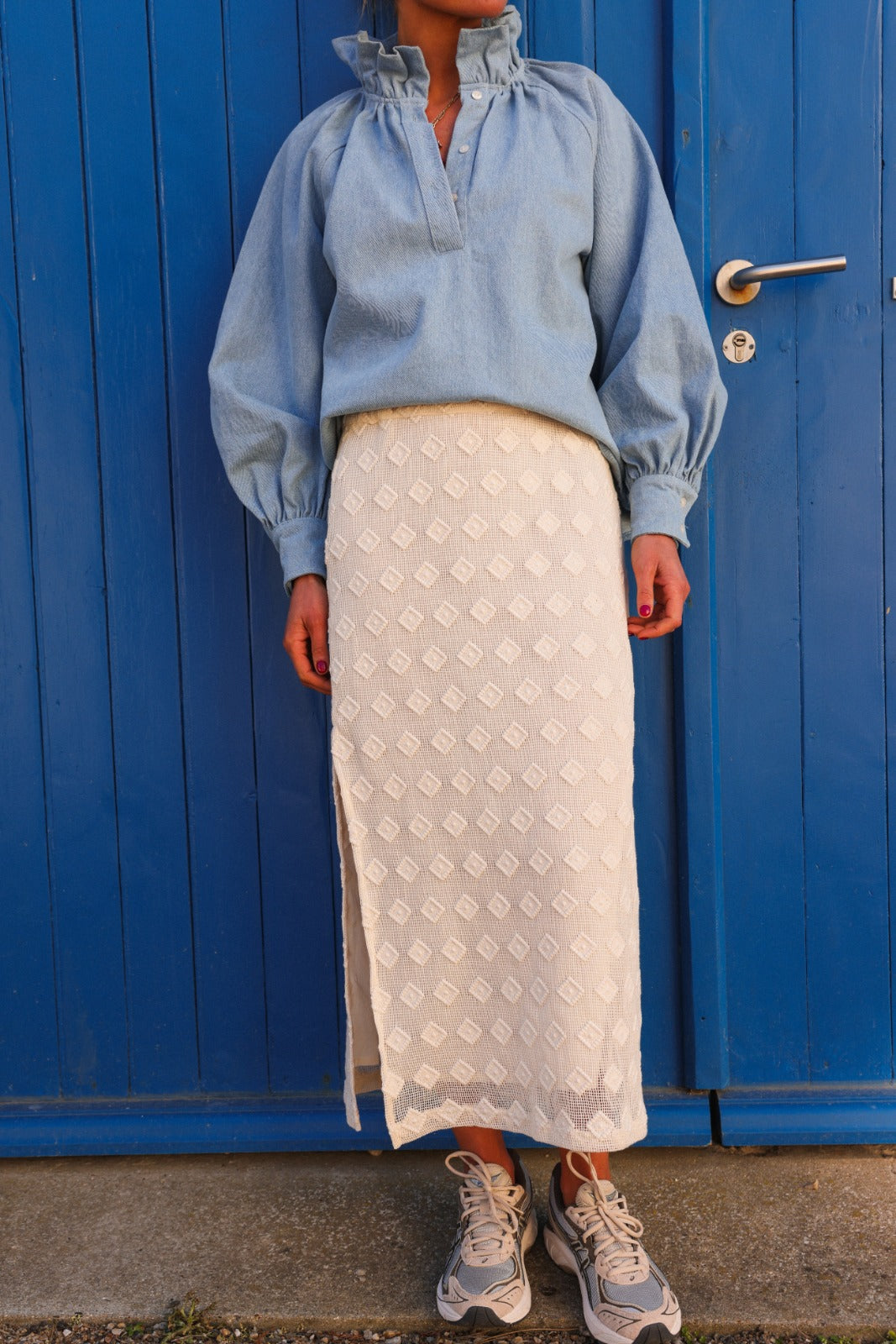CELESTE ecru skirt