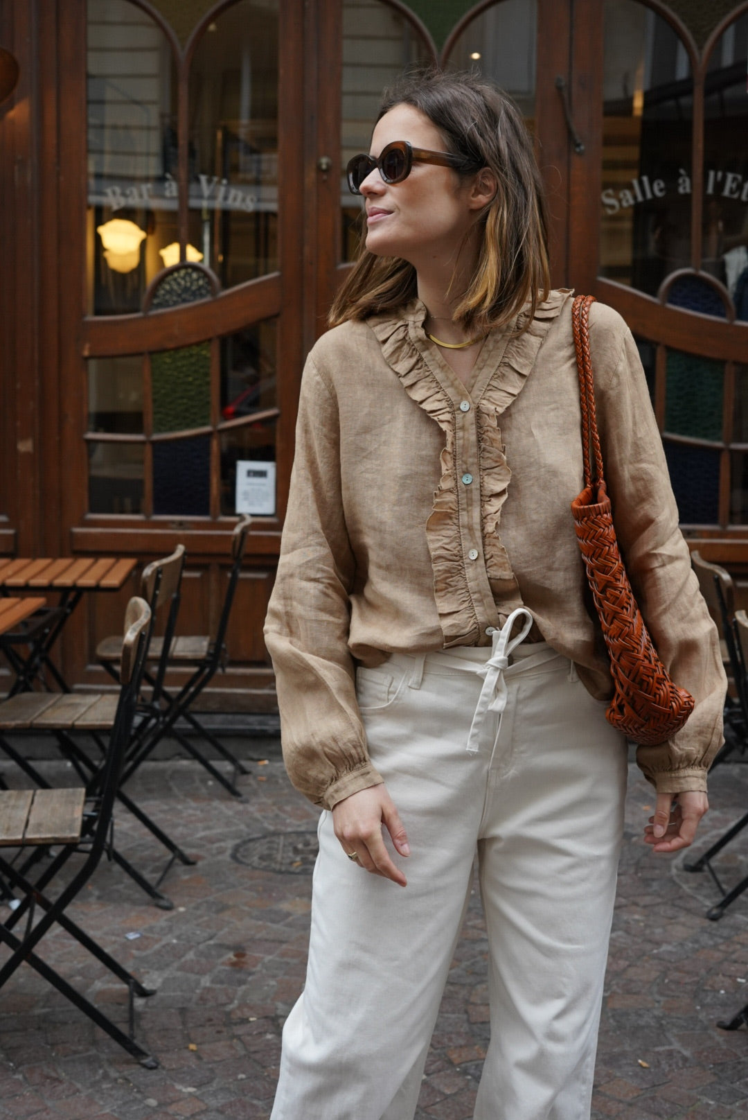 Jean large Tom écru