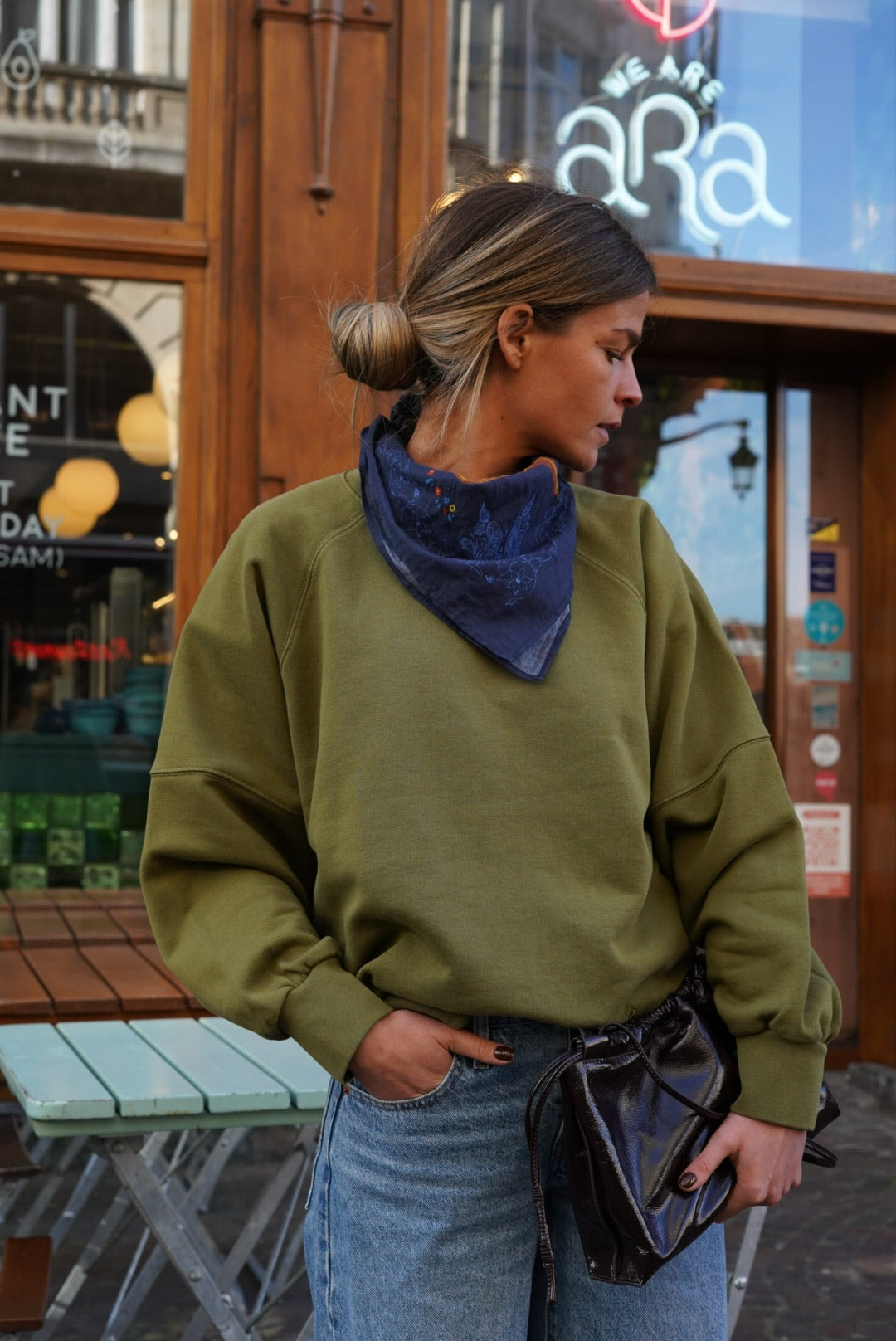 Foulard GEORGES motif marine