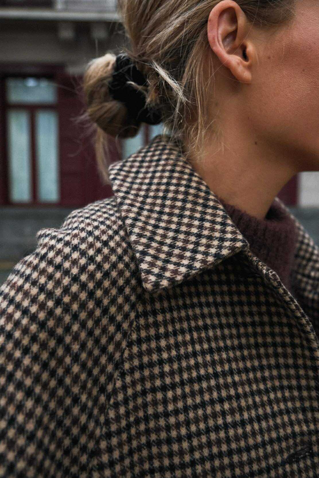 Manteau ANDREA pied de poule