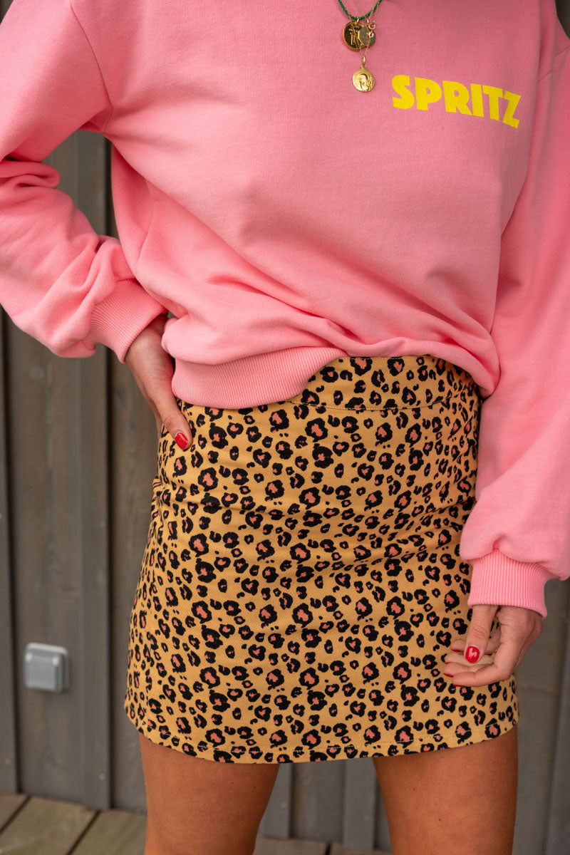 jupe h&m leopard