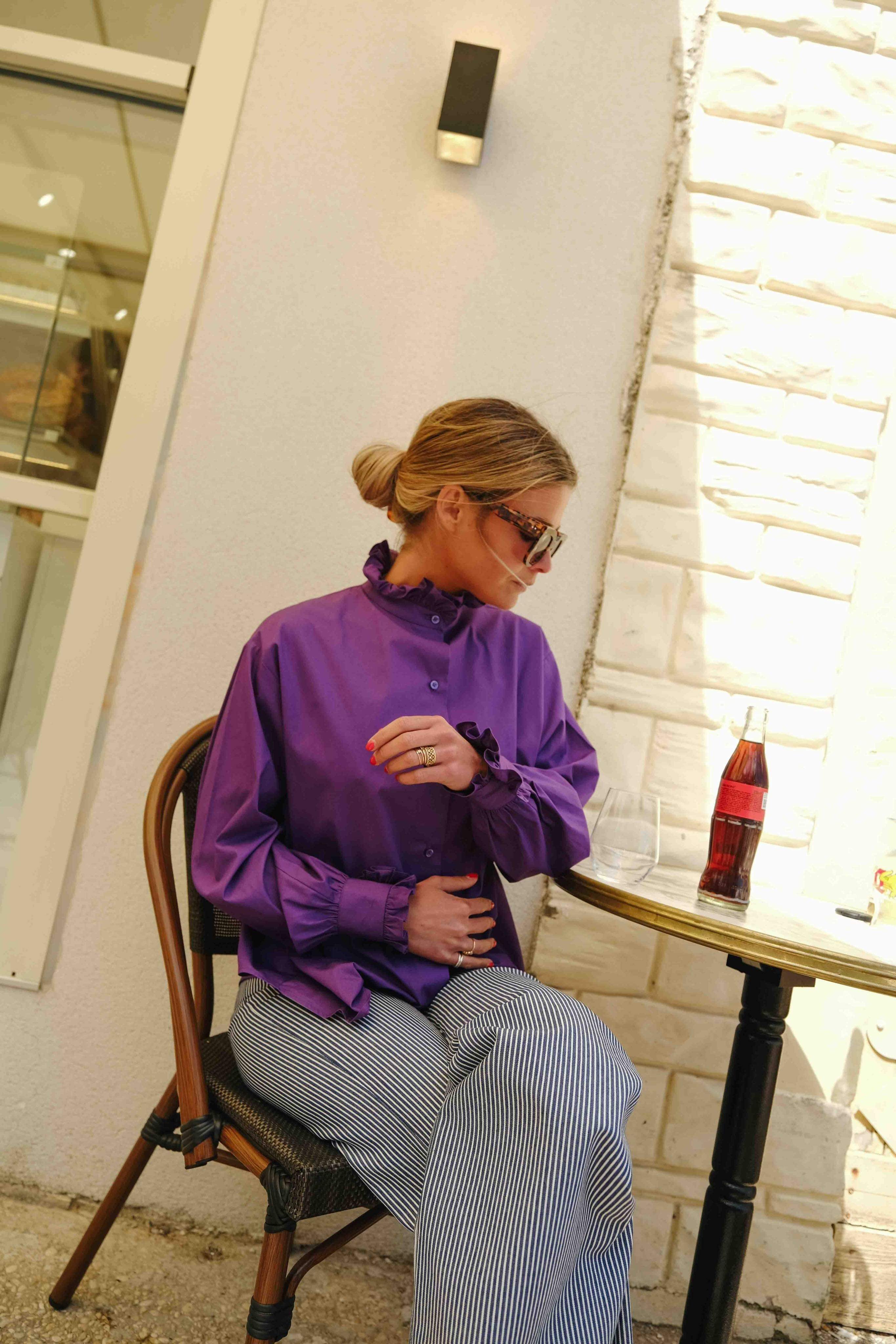 Blouse GARANCE purple