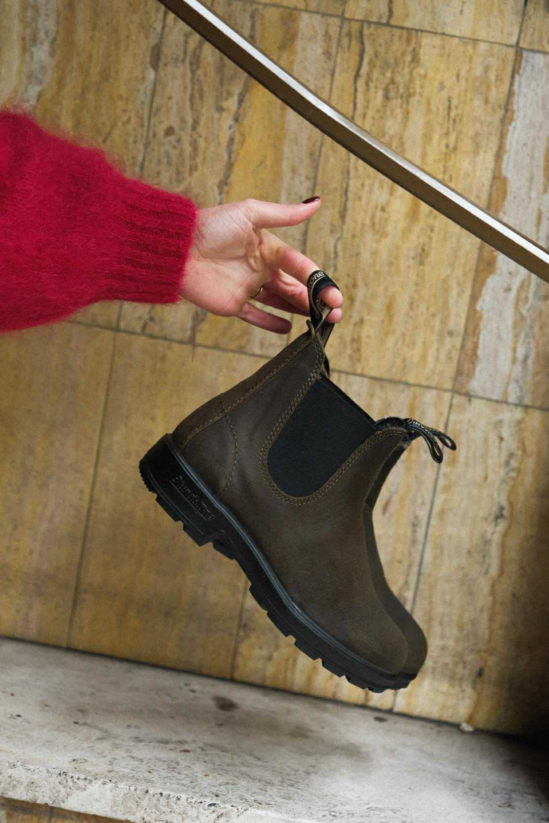 Boots Blundstone Waxed Suede Dark Olive