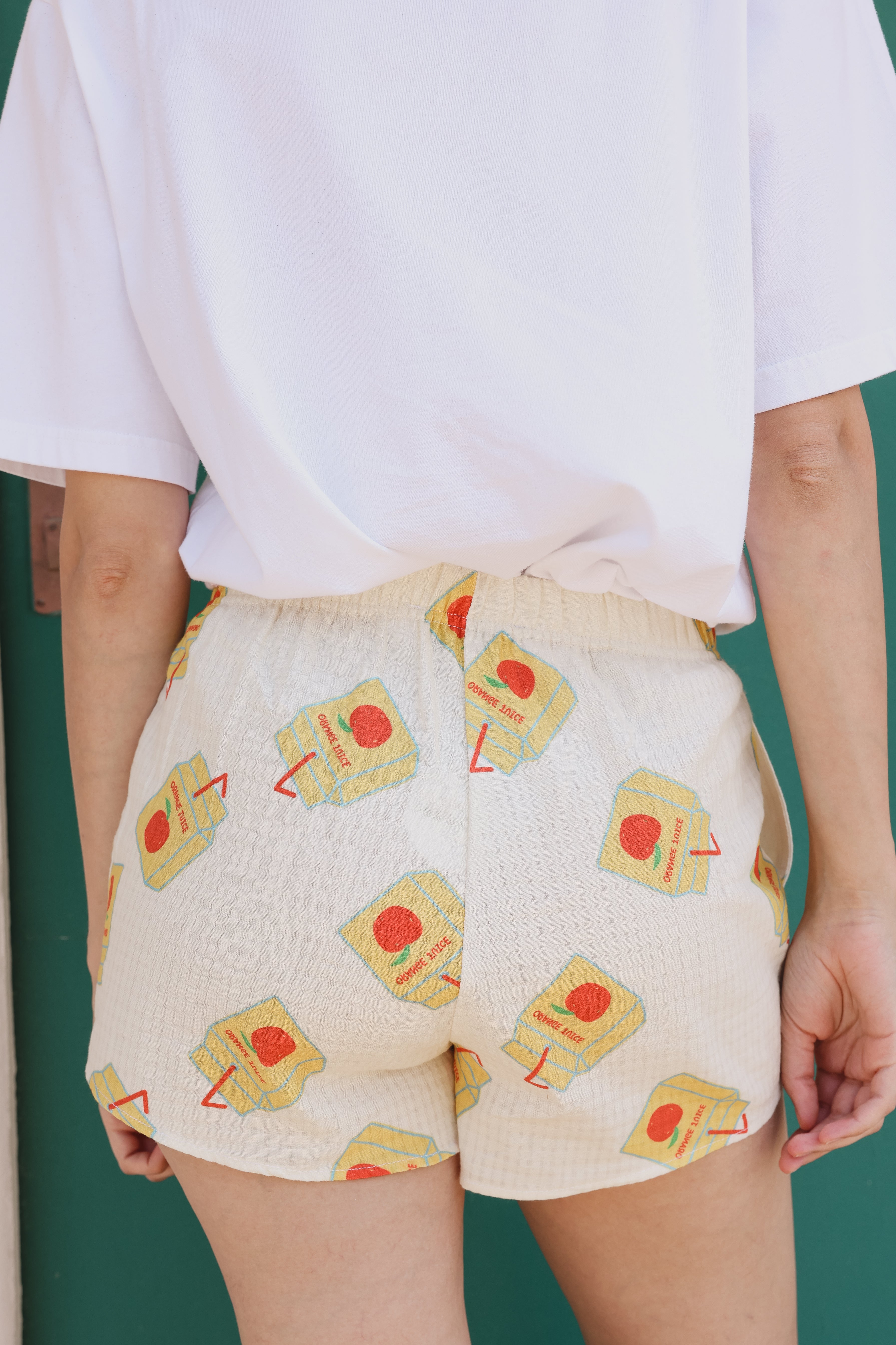 PIO orange juice shorts