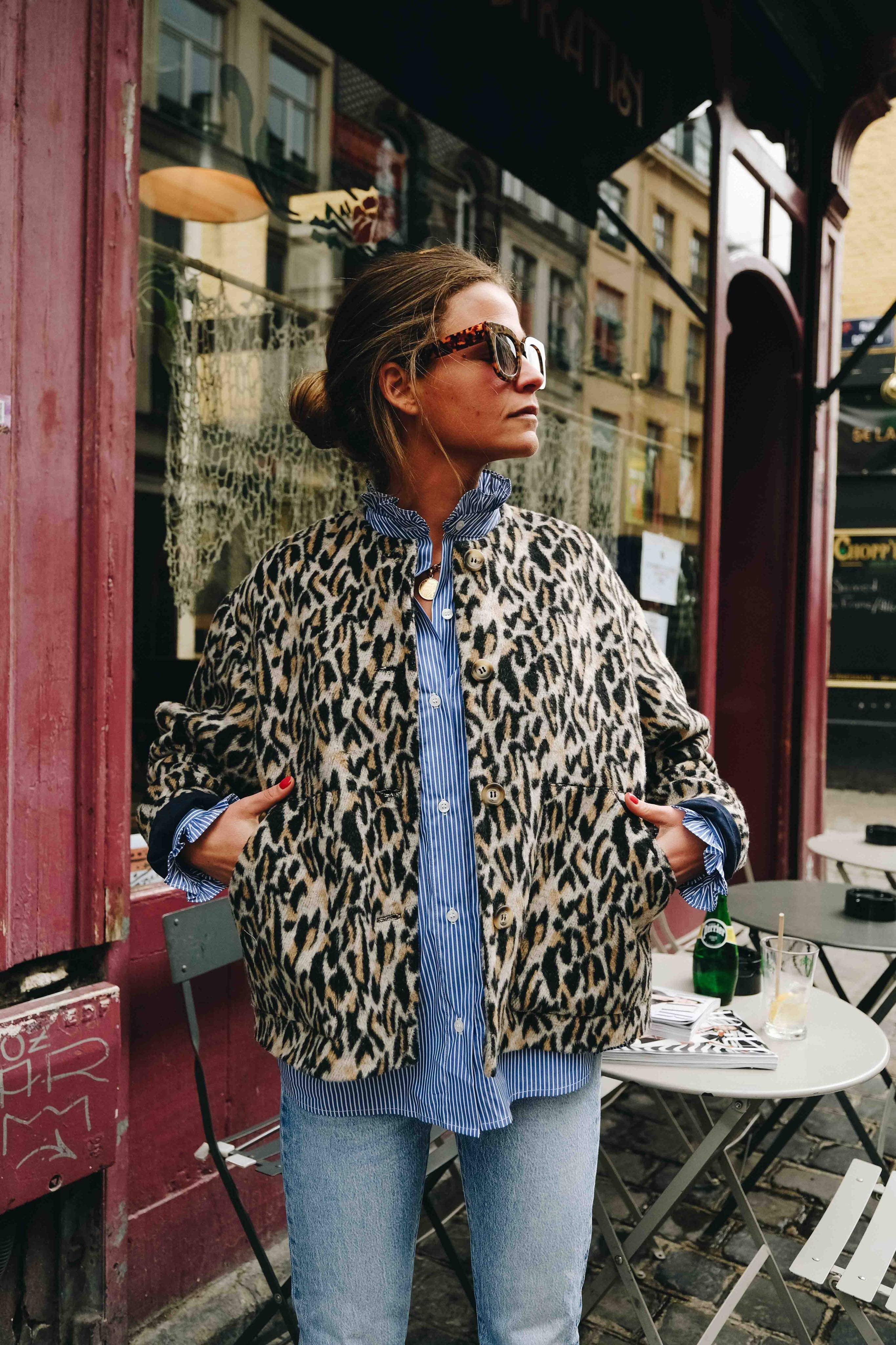 Veste ISAURE léopard