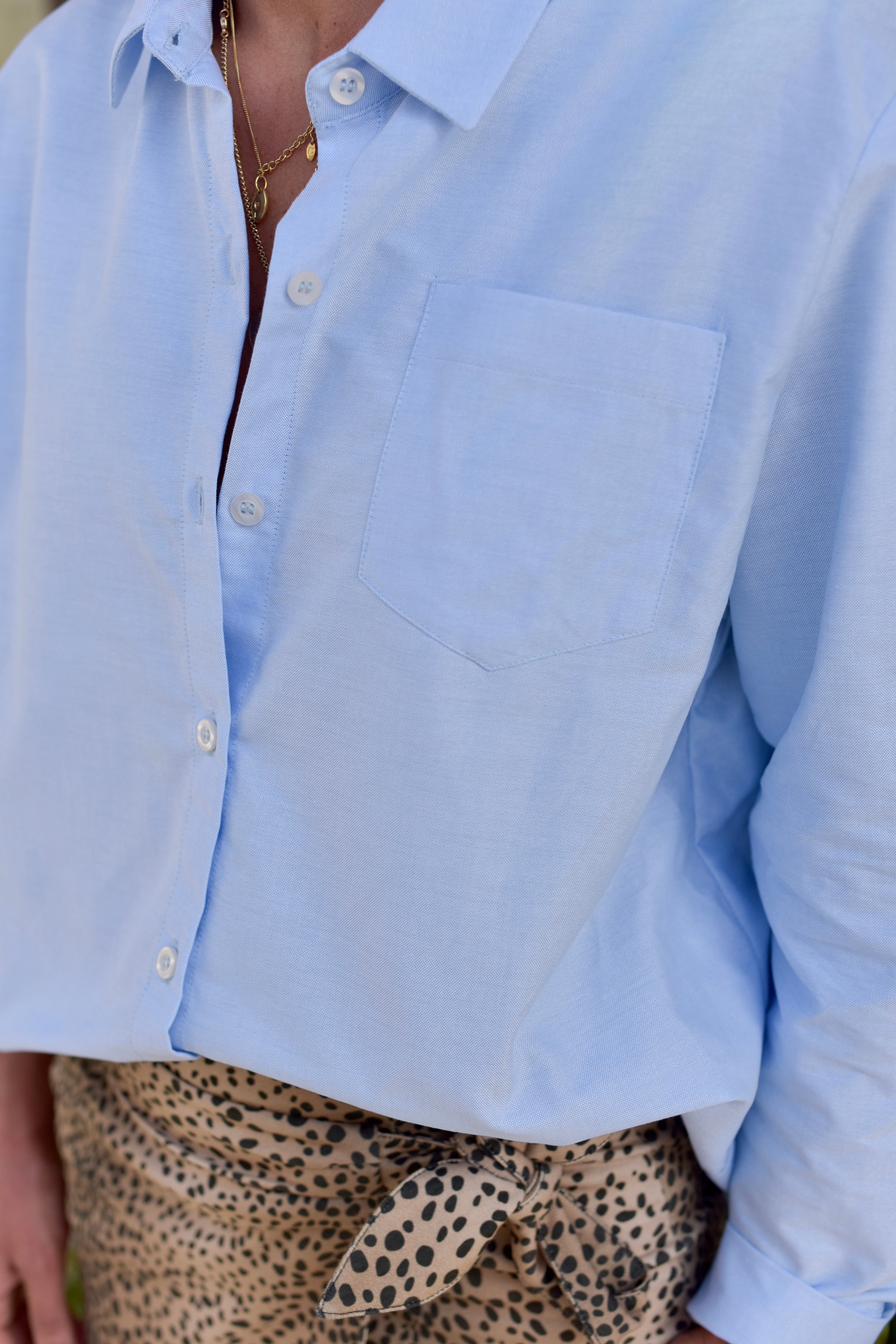 Chemise VALENTINE bleu ciel