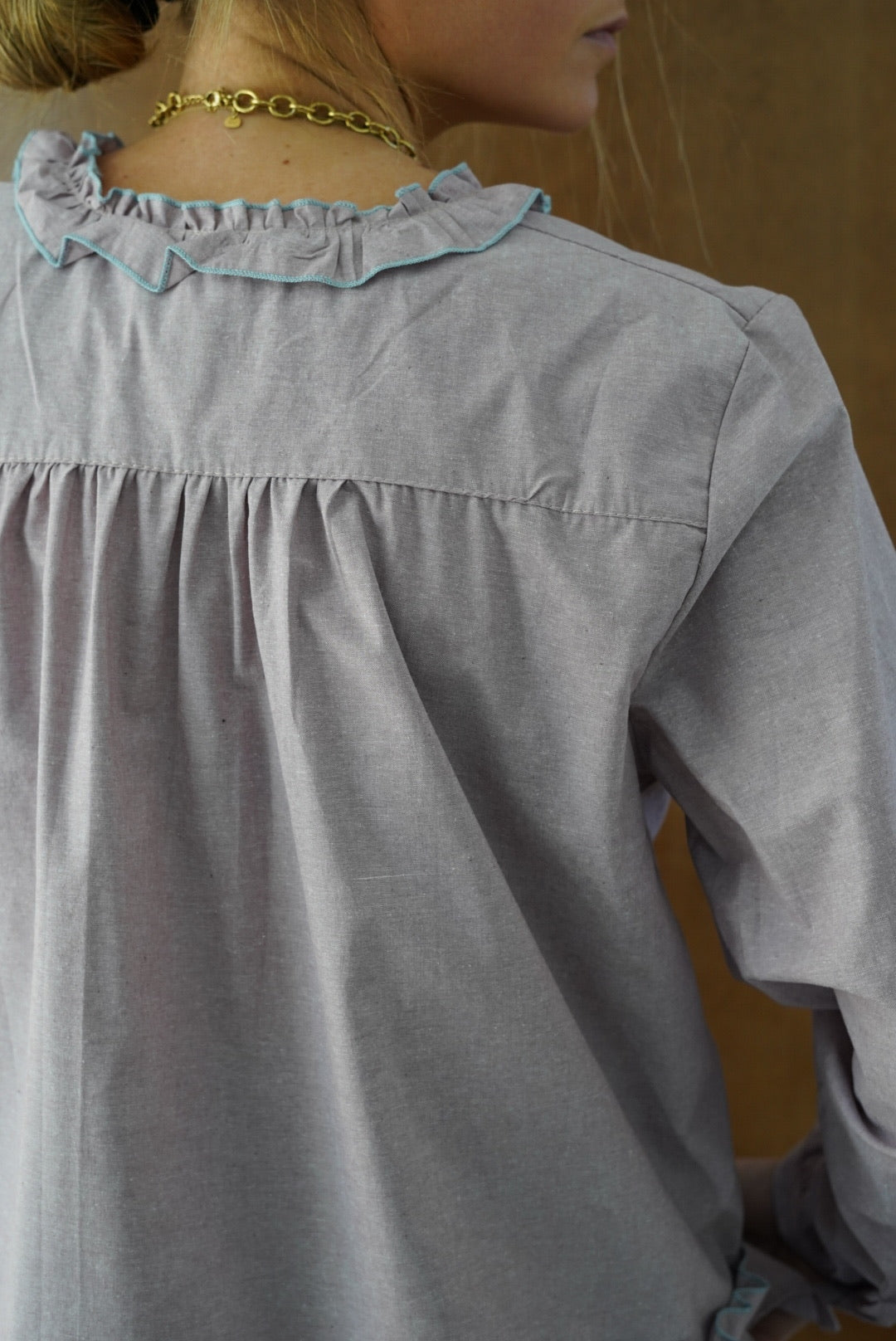 Blouse Alice lilas chiné