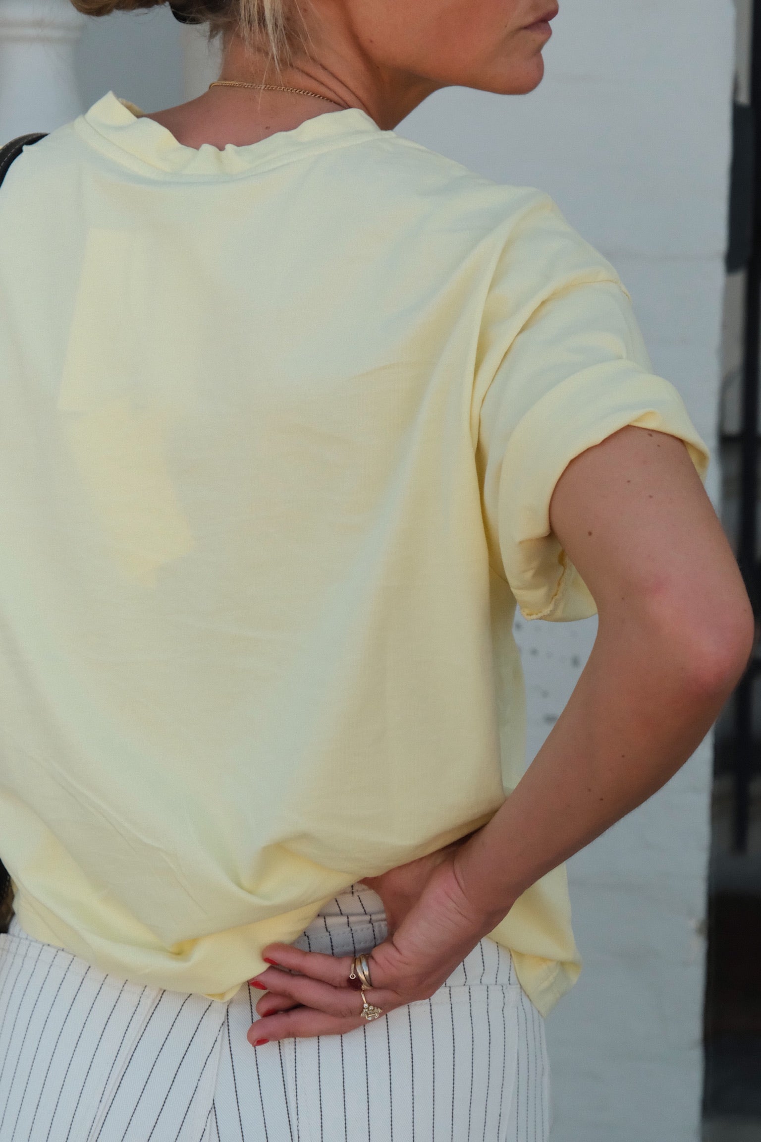 Achille pale yellow T-shirt