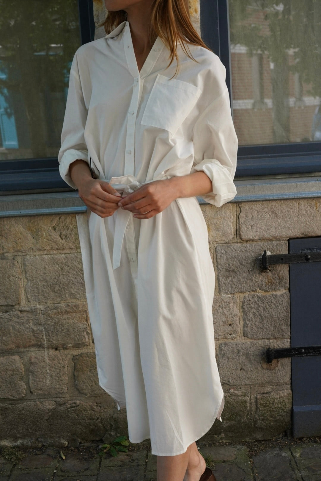 Robe chemise Angèle blanc