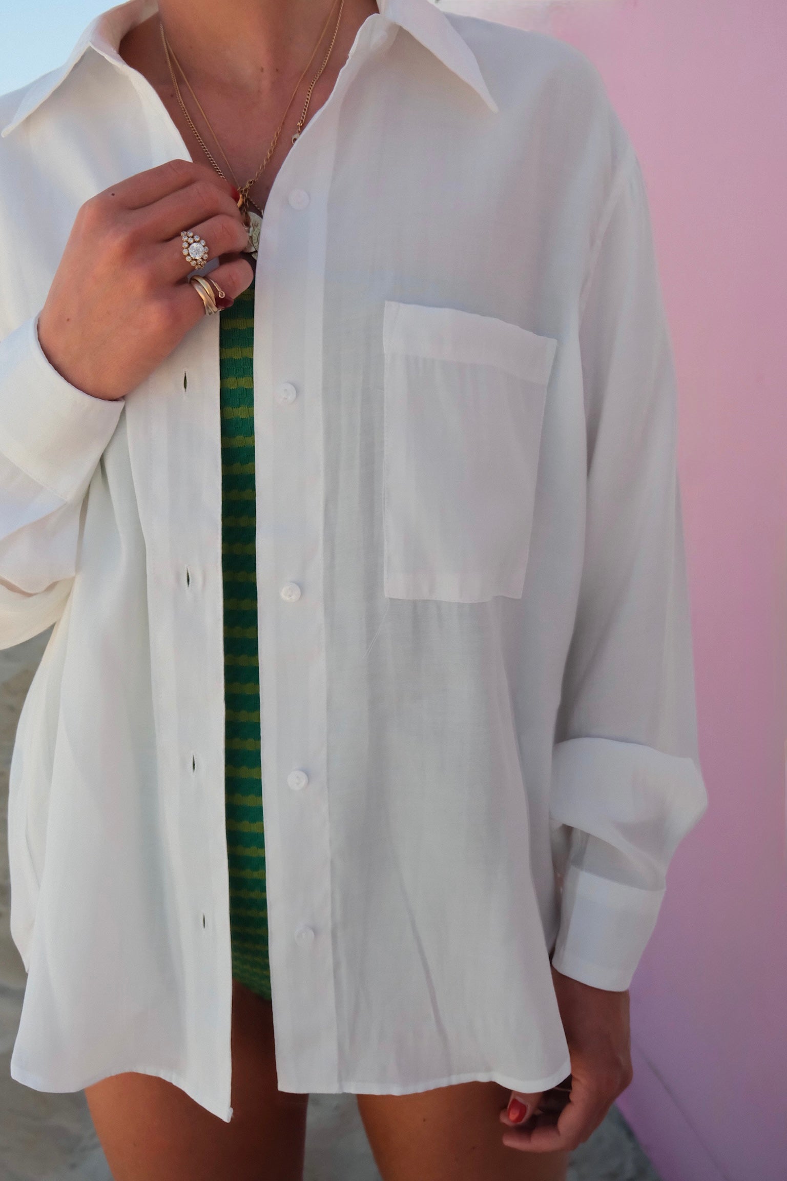 Adèle white shirt