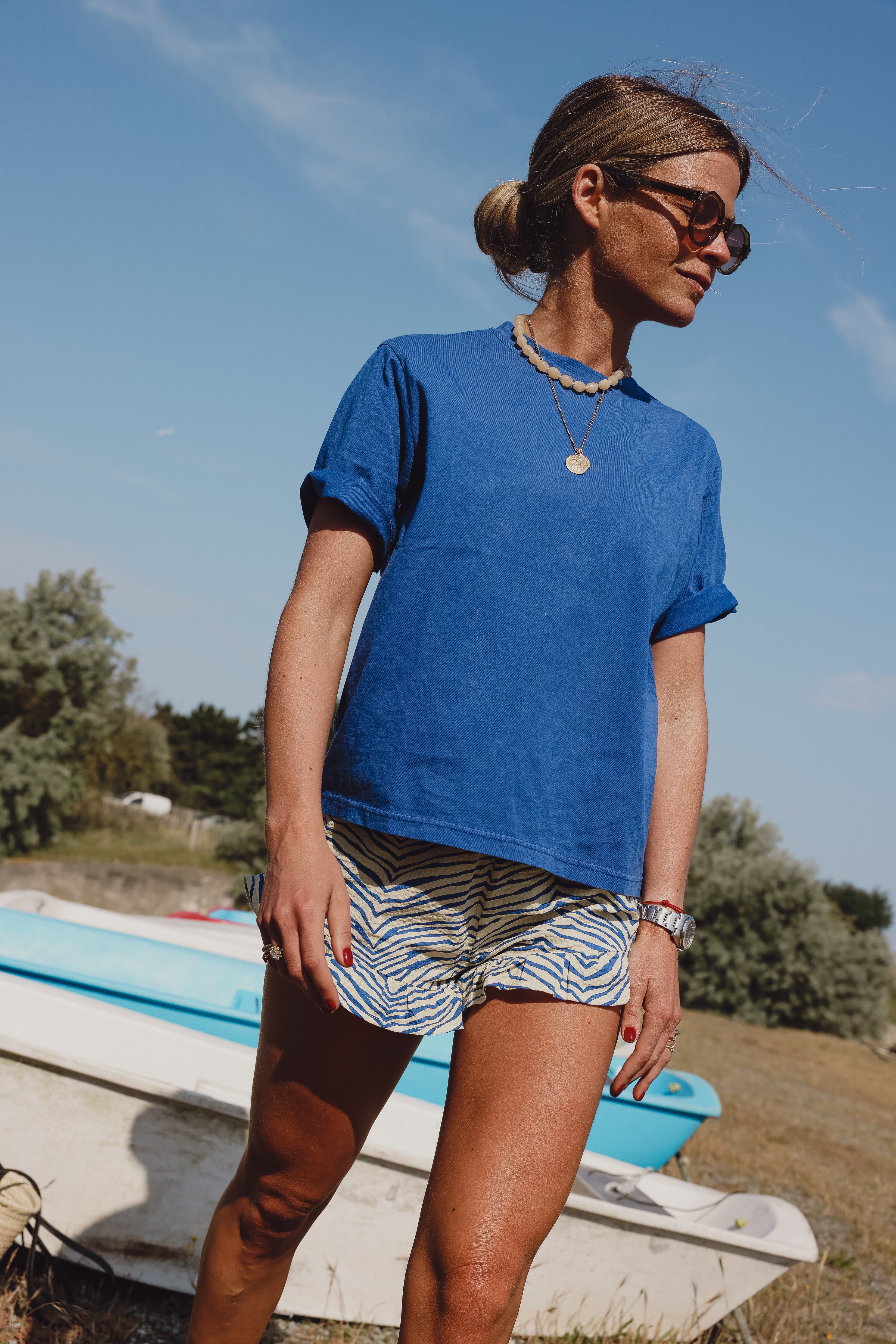 T-shirt FLORENT bleu roi