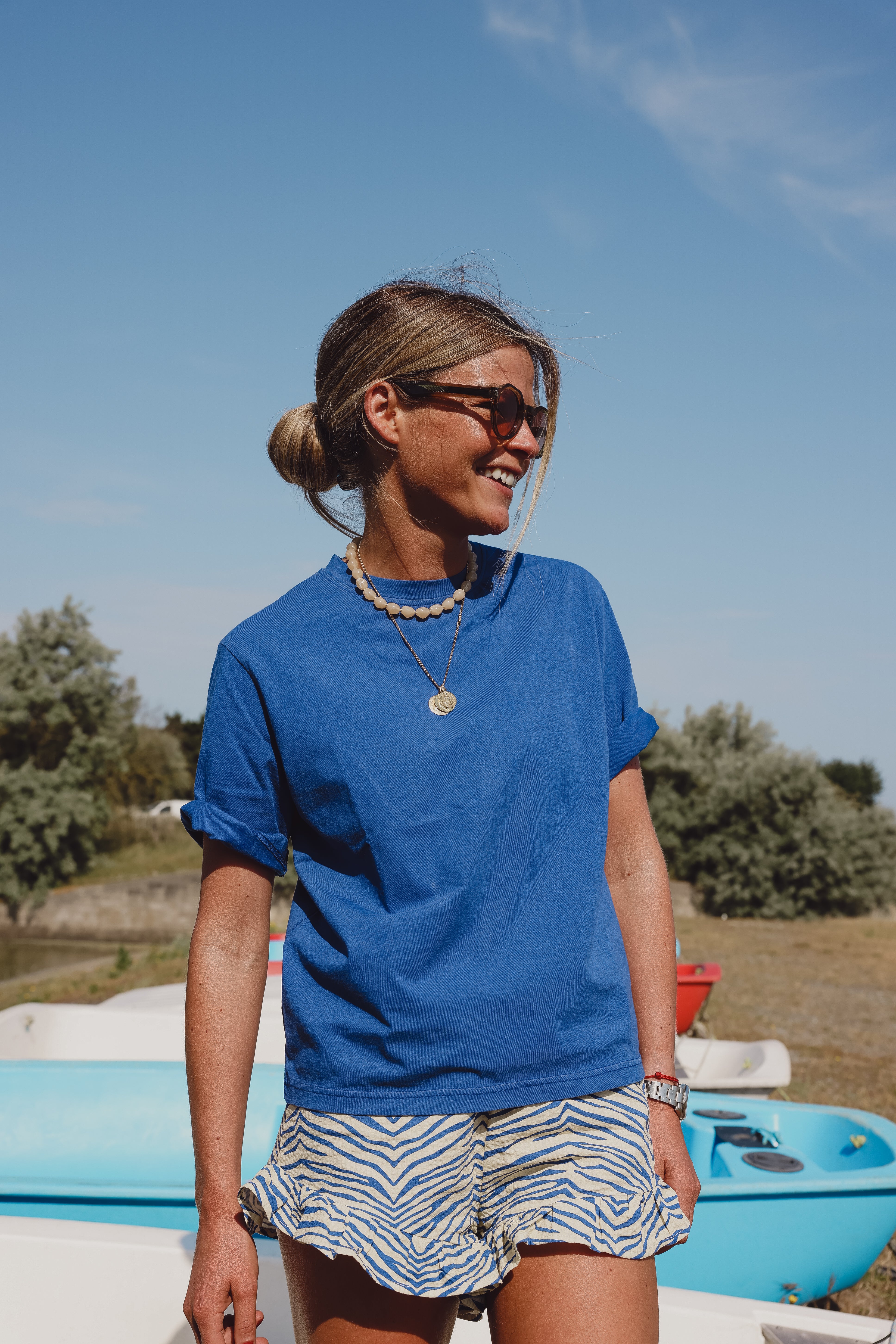 T-shirt FLORENT bleu roi