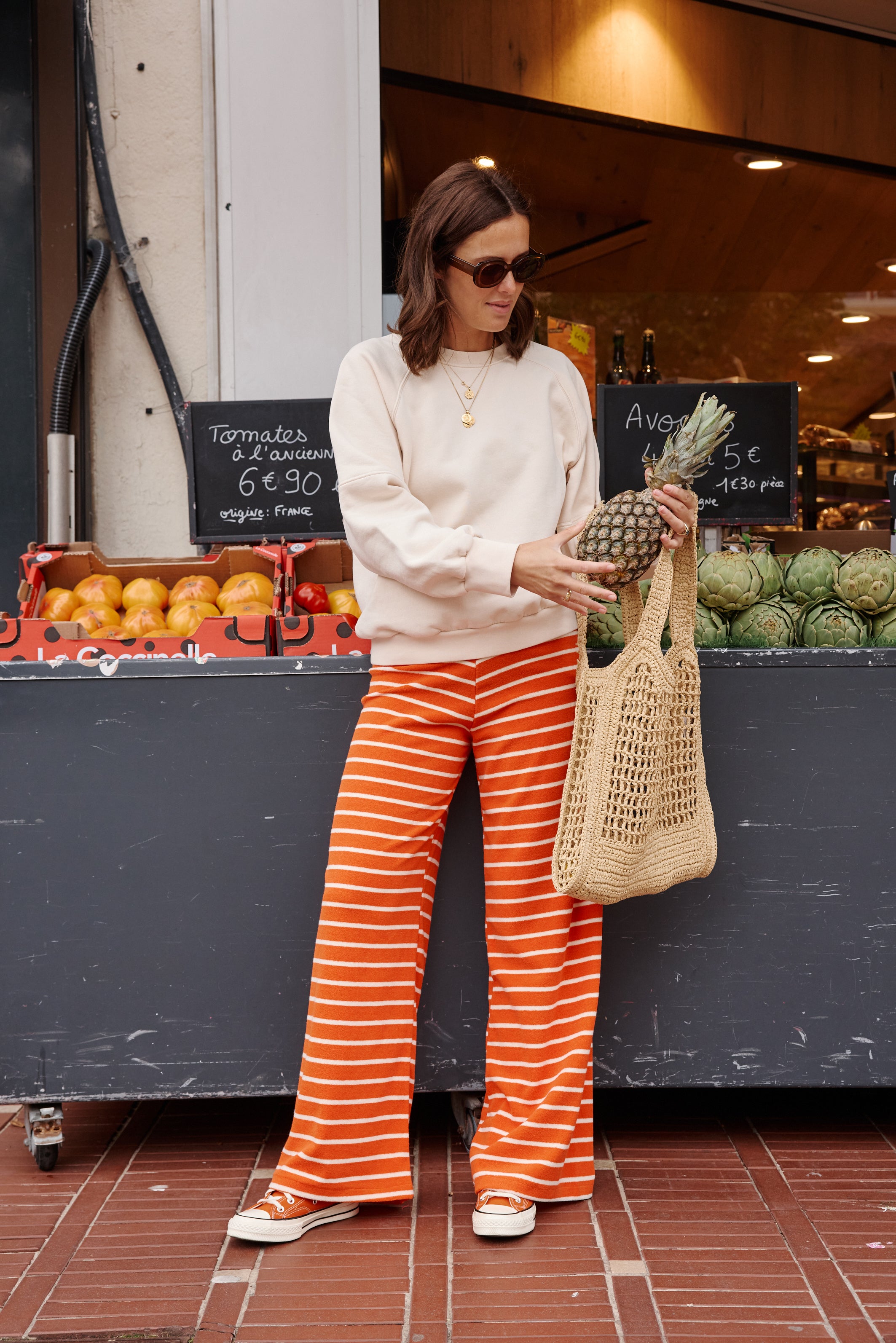 Pantalon MARCUS éponge orange