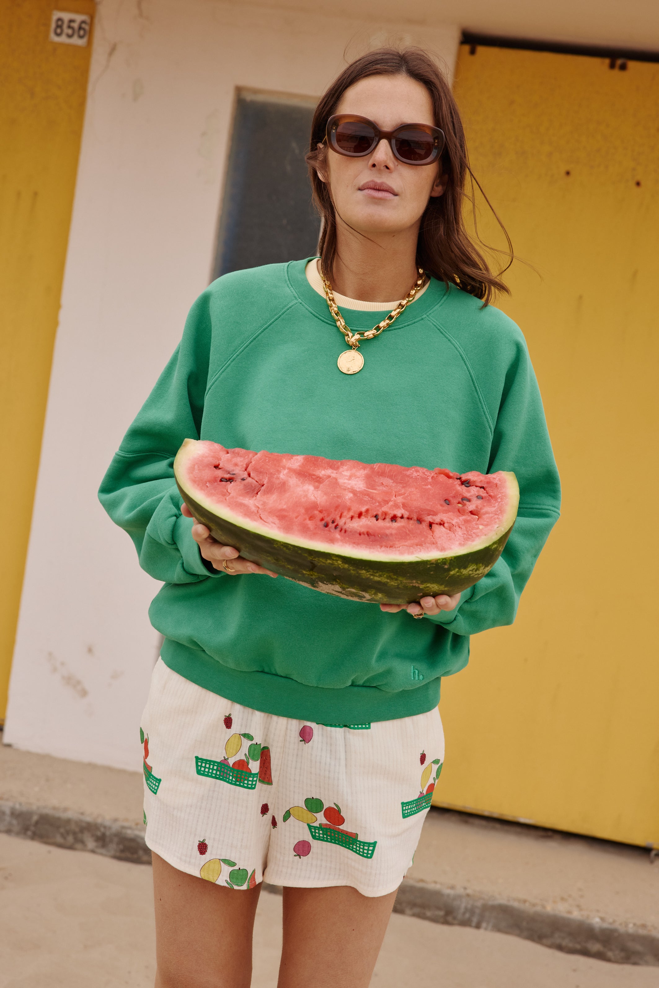 Sweat JOSEPH vert pastèque