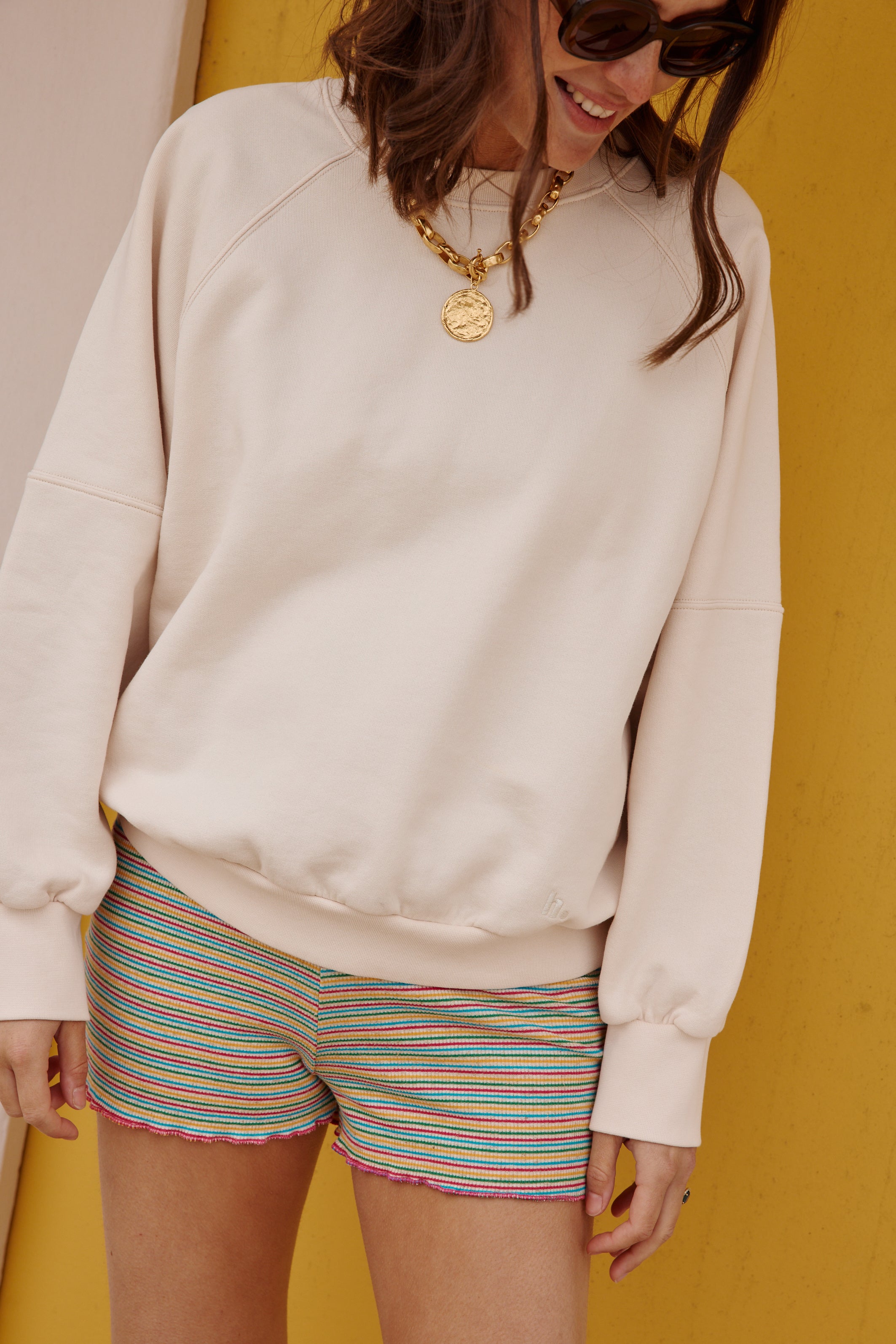 Short BARTH rayure multicolore