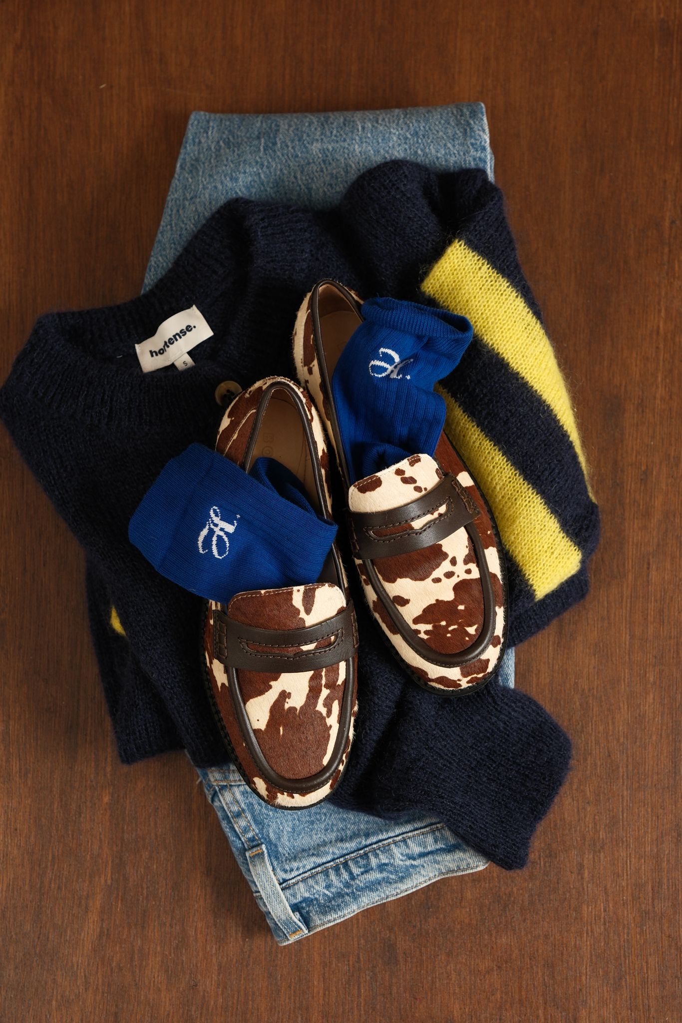 Chaussettes FILIPPA bleu roi