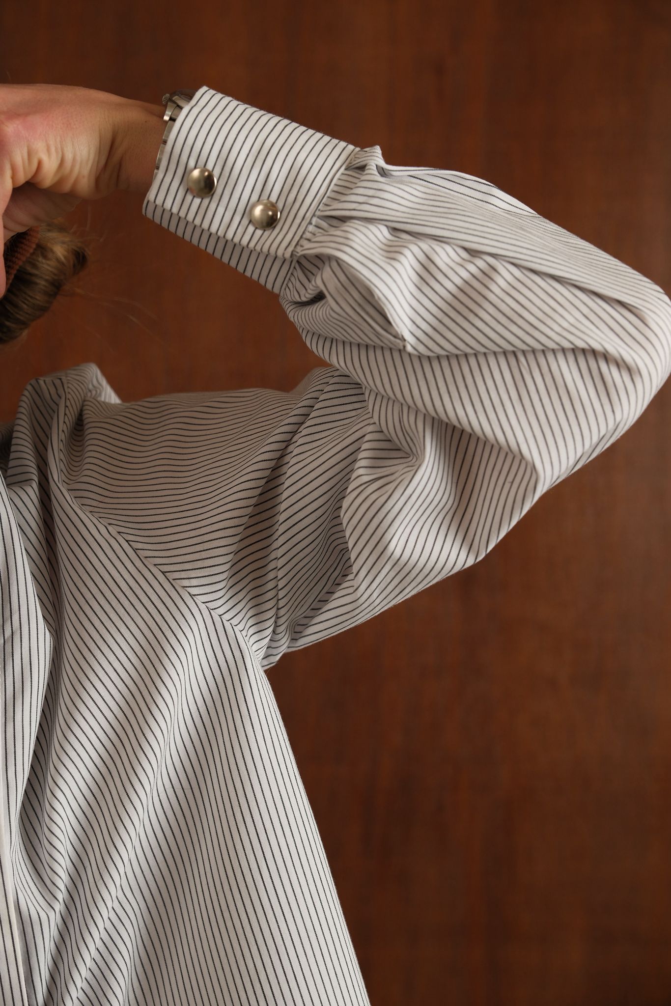 Blouse Nina rayure blanc/marine