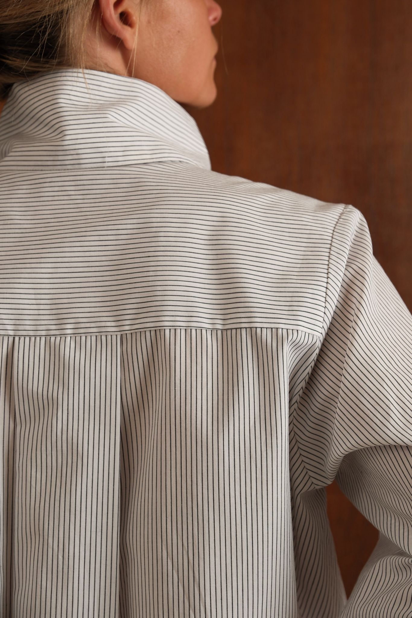 Blouse Nina rayure blanc/marine