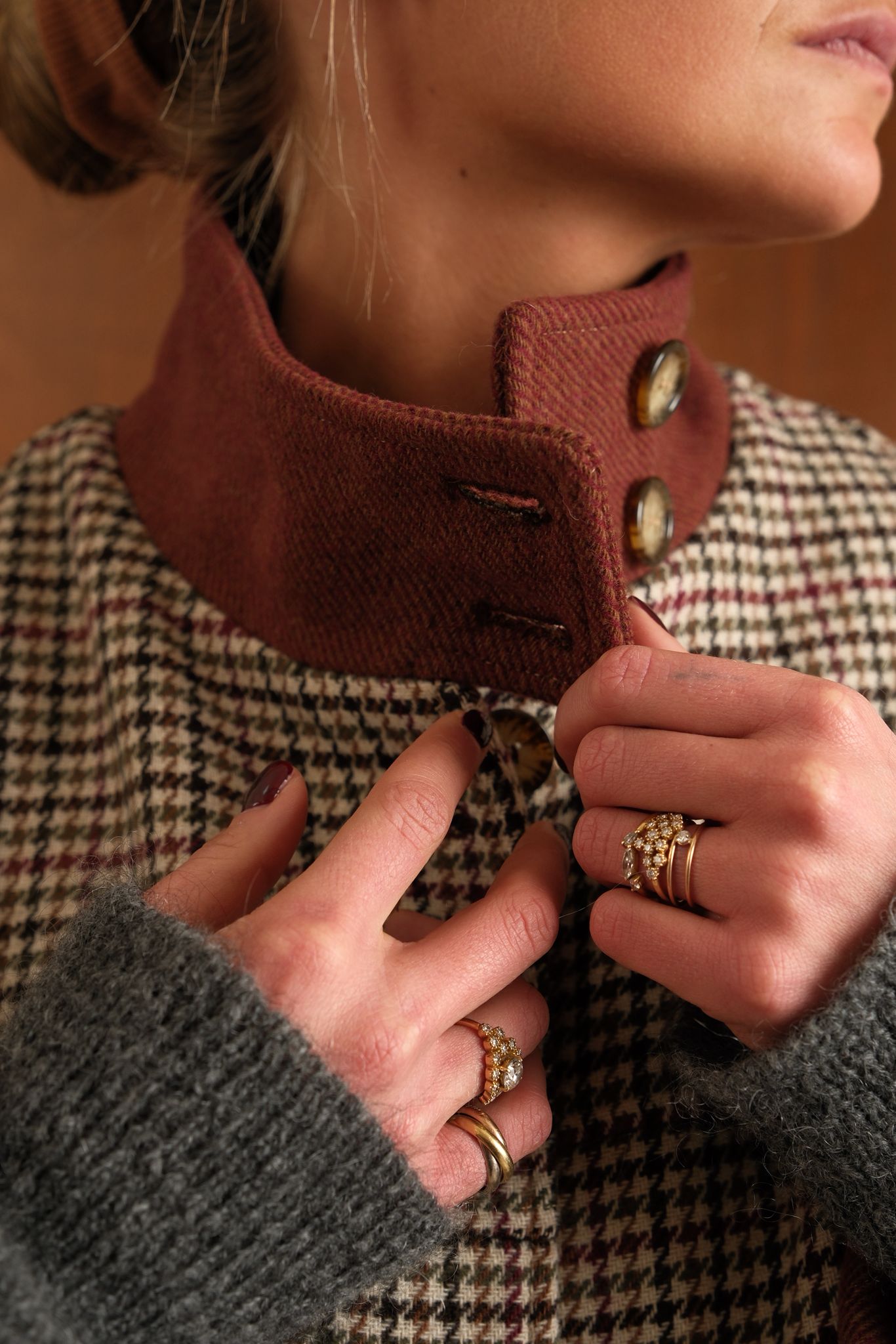 Veste Jeanne pied de poule