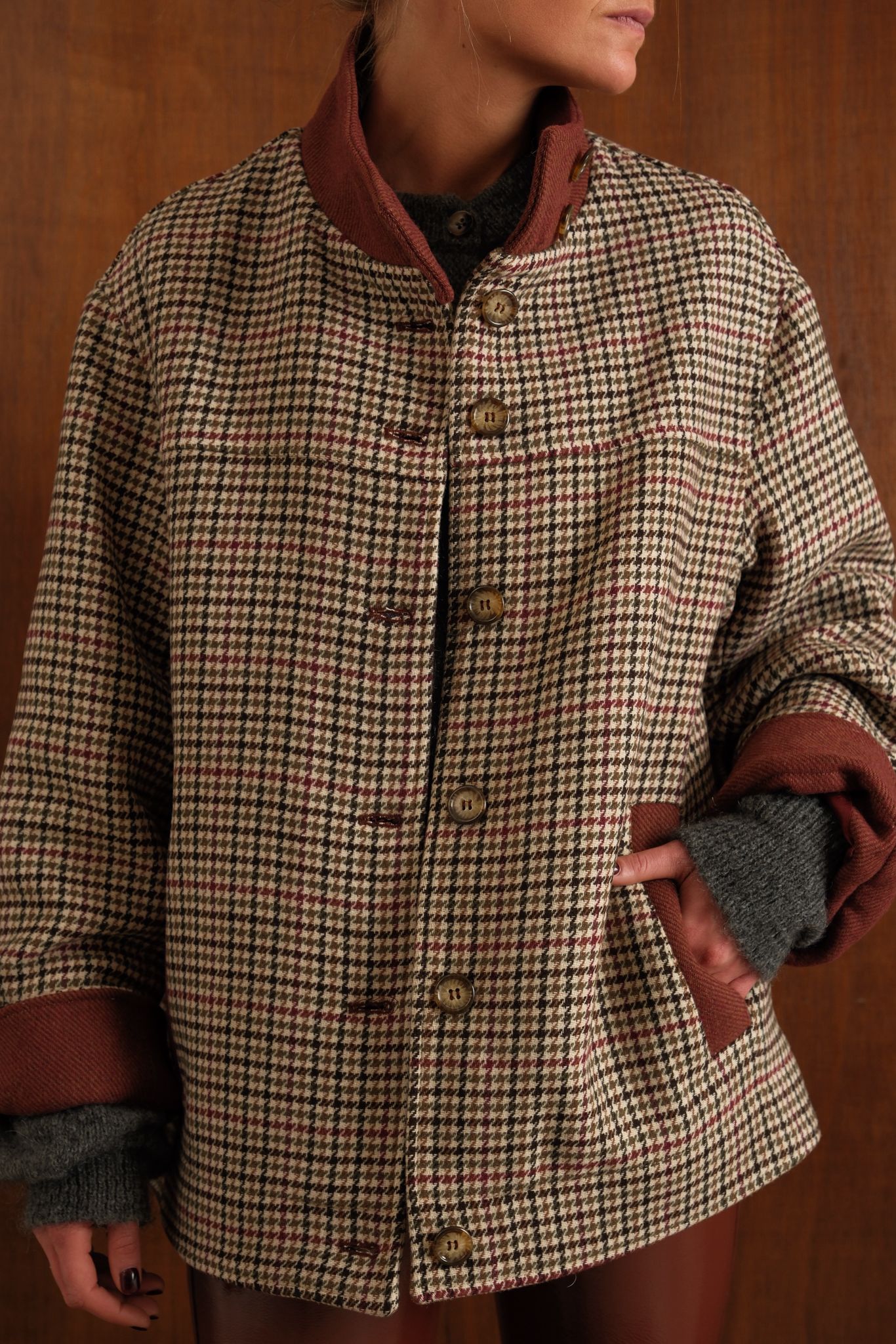 Veste Jeanne pied de poule