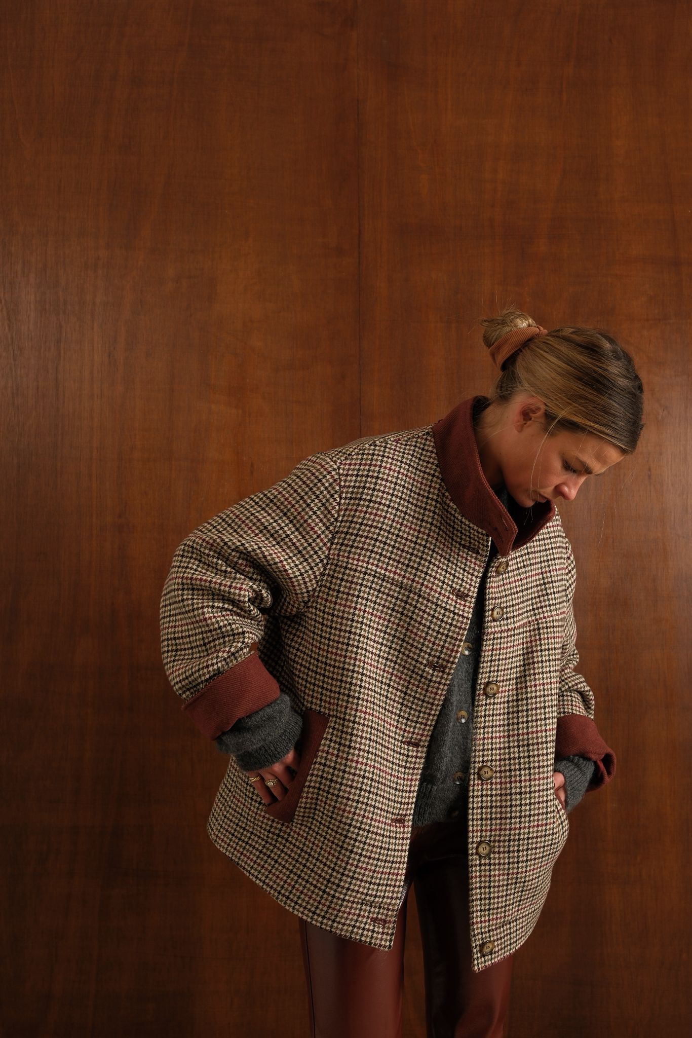 Veste Jeanne pied de poule