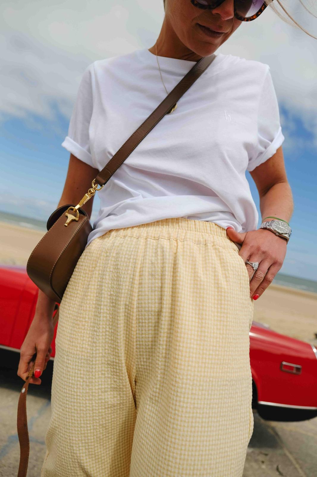 Pantalon ARTHUR vichy jaune