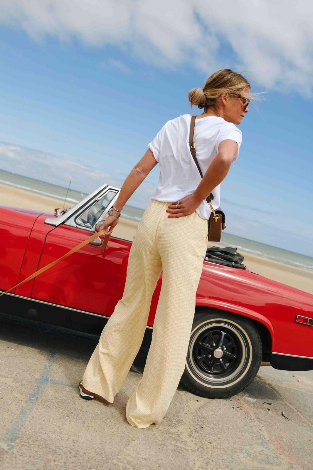 Pantalon ARTHUR vichy jaune