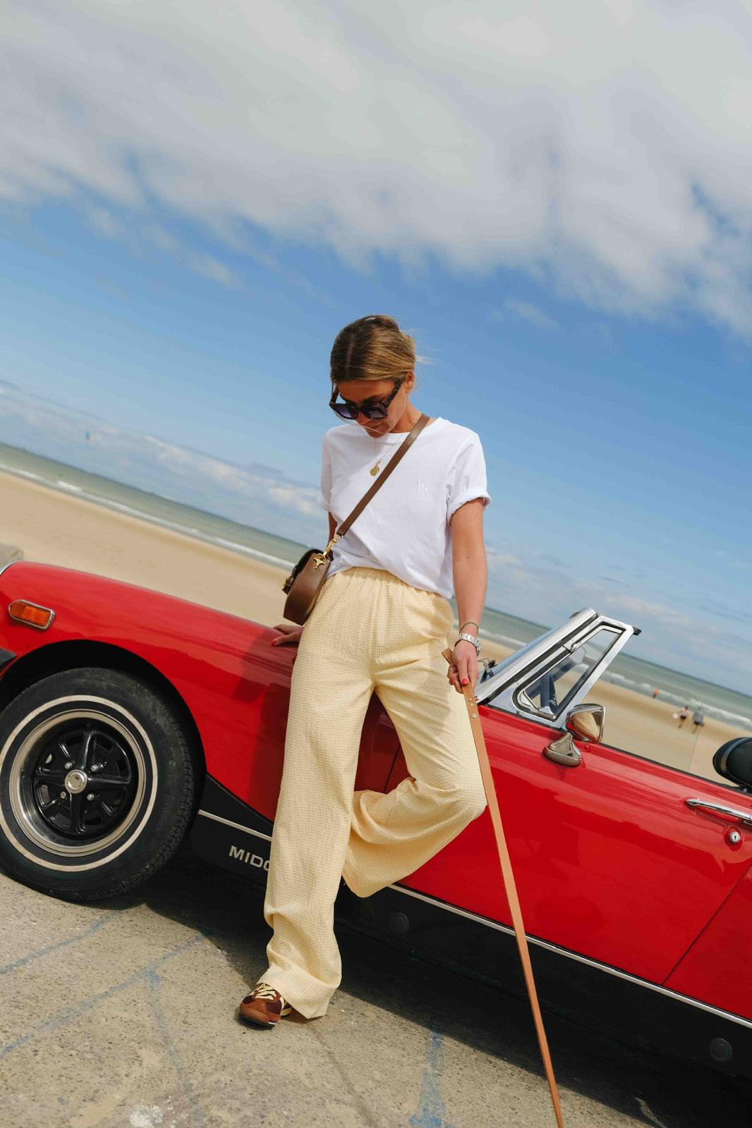 Pantalon ARTHUR vichy jaune